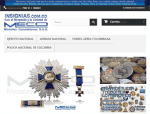 Tablet Screenshot of insignias.com.co